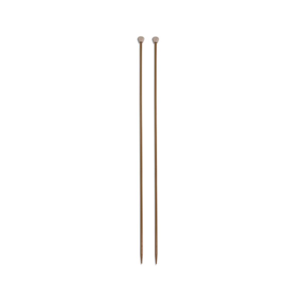 Encontraproduto.com.br - PAR DE AGULHA DE TRICO 35CM EM PLÁSTICO COM 03MM CIRCULO