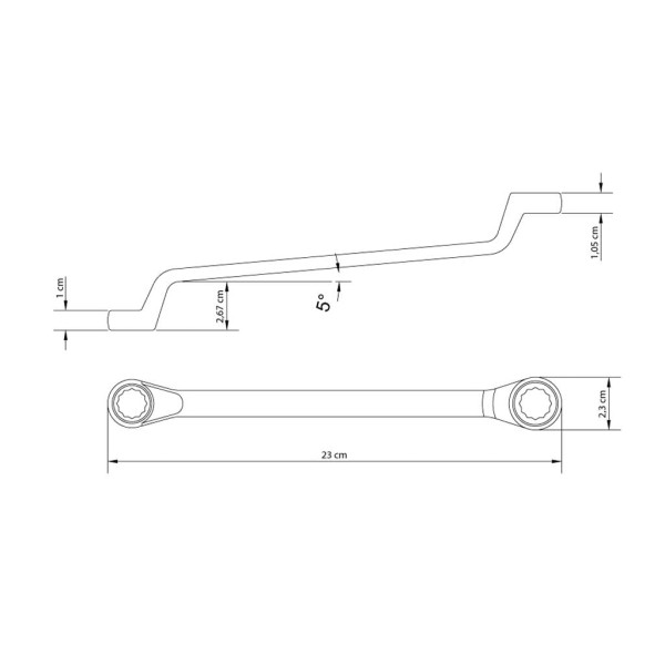 Encontraproduto.com.br - Chave Estrela 14x15 mm Tramontina com Corpo em Aço Especial Cromado