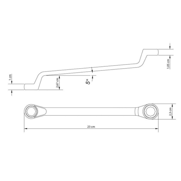 Encontraproduto.com.br - Chave Estrela 14x15 mm Tramontina com Corpo em Aço Especial Cromado