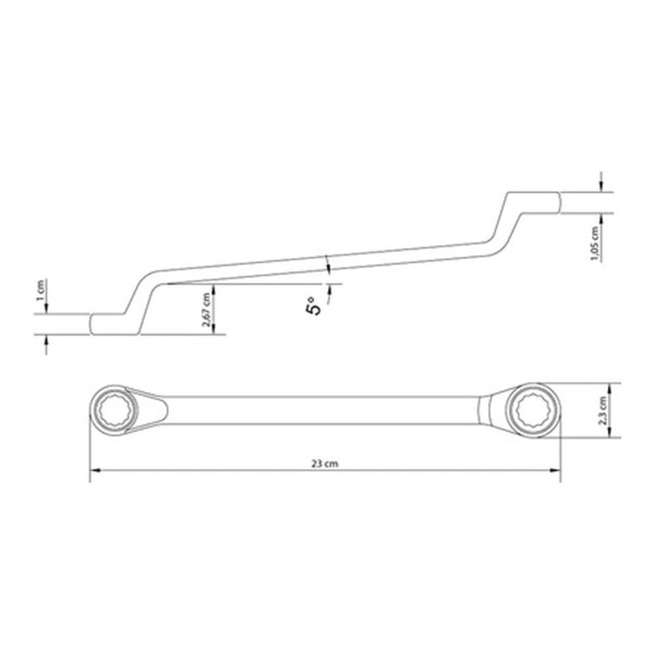 Encontraproduto.com.br - Chave Estrela 14x15 mm Tramontina com Corpo em Aço Especial Cromado