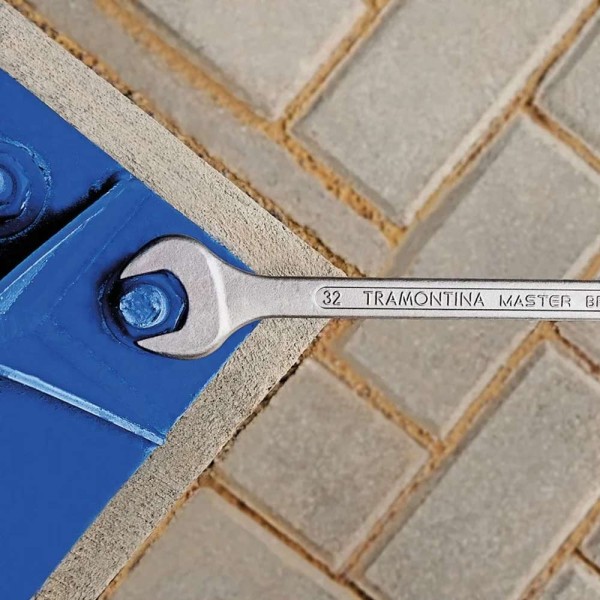 Encontraproduto.com.br - Chave Combinada 14 mm com Pescoço Tramontina MASTER com Corpo Forjado em Aço Especial Cromado