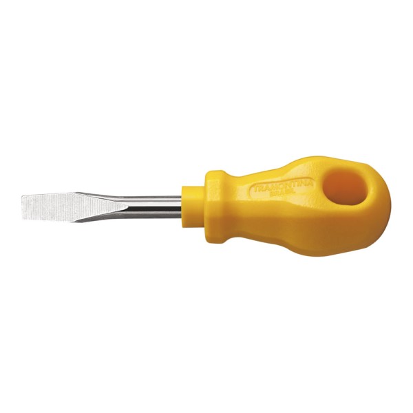 Encontraproduto.com.br - Chave de Fenda Toco Tramontina Master Yellow com Ponta Chata 1/4x1.1/2