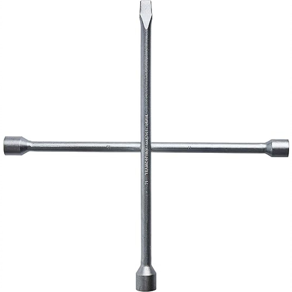 Encontraproduto.com.br - Chave de Roda Tipo Cruz Tramontina MASTER  Corpo Forjado Aço Especial 17x19x21 mm com Espátula 42860/001