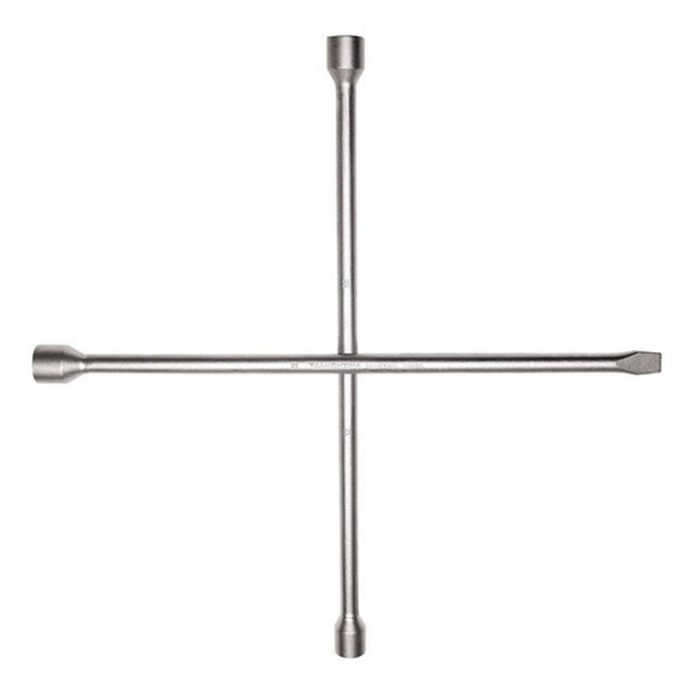 Encontraproduto.com.br - Chave de Roda Tipo Cruz Tramontina MASTER  Corpo Forjado Aço Especial 17x19x21 mm com Espátula 42860/001