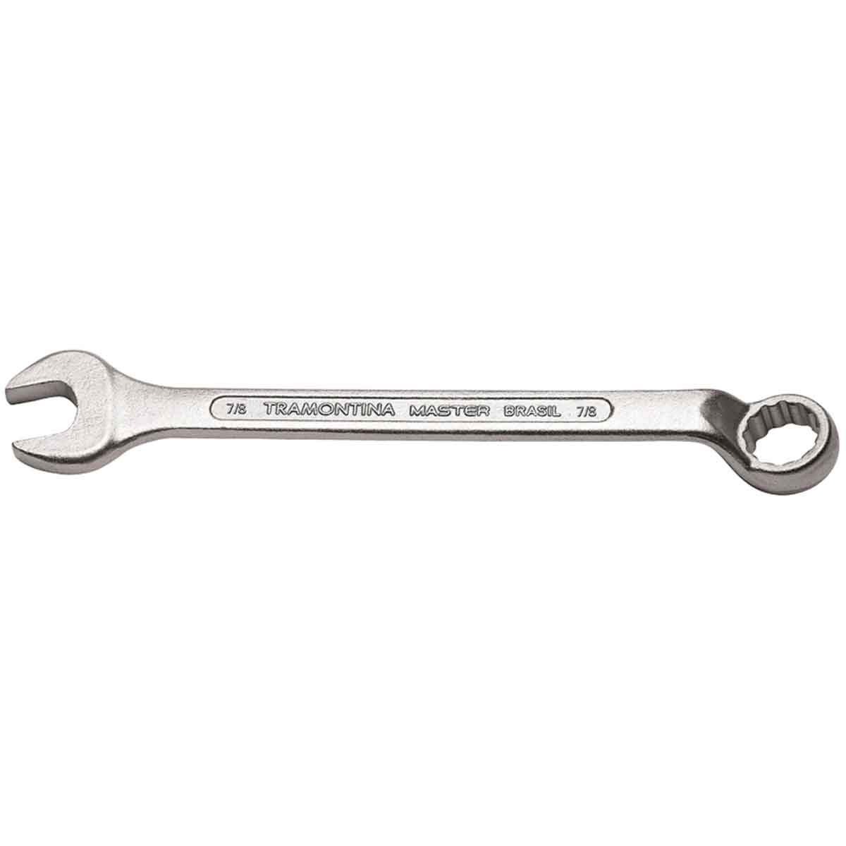 Encontraproduto.com.br - Chave Combinada 7/8 com Pescoço Tramontina MASTER com Corpo Forjado em Aço Especial Cromado