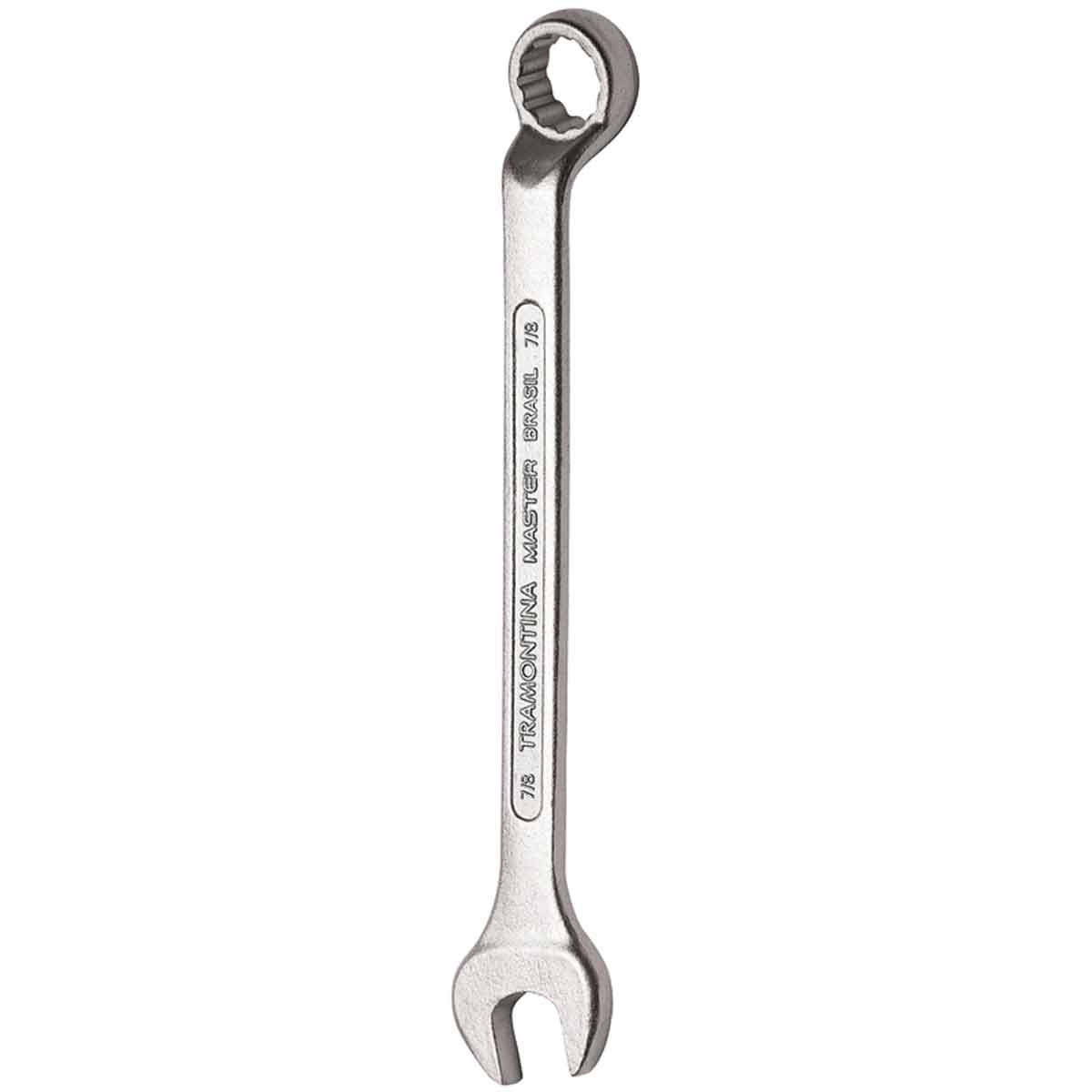 Encontraproduto.com.br - Chave Combinada 7/8 com Pescoço Tramontina MASTER com Corpo Forjado em Aço Especial Cromado