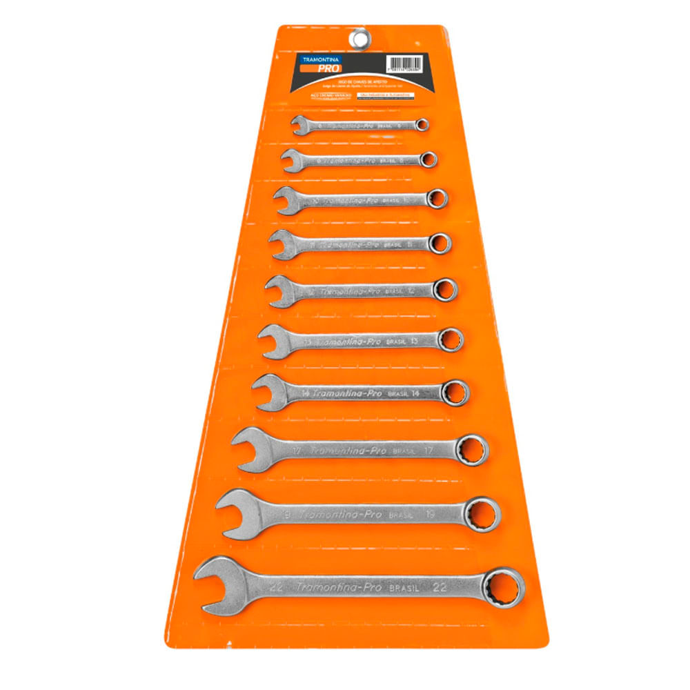 Jogo de Chave Combinada Tramontina-PRO 44650/210 6,0mm x 22mm 10 peças