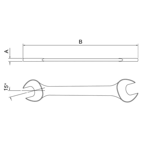 Encontraproduto.com.br - Chave fixa 6 mm x 7 mm 44610/101 - TRAMONTINA PRO