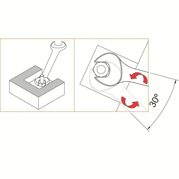 Encontraproduto.com.br - Chave fixa 6 mm x 7 mm 44610/101 - TRAMONTINA PRO