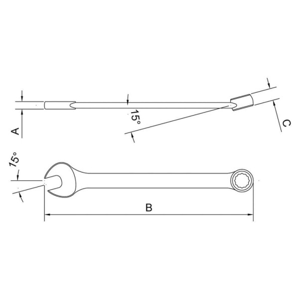 Encontraproduto.com.br - CHAVE COMBINADA 7MM 44650/107 PRO