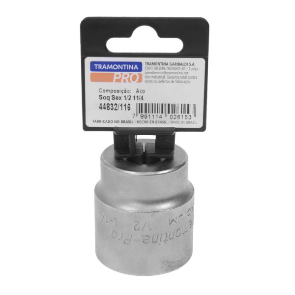 Encontraproduto.com.br - SOQUETE SEXTAVADO 1/2-1.1/4 44832116 PRO