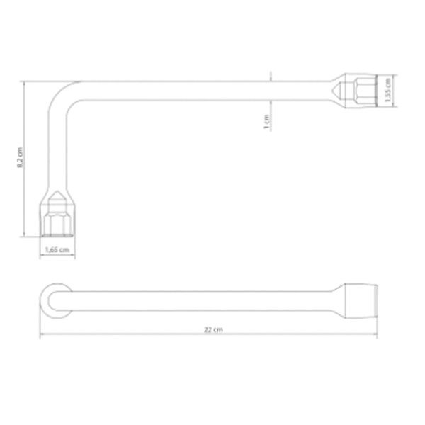 Encontraproduto.com.br - Chave Biela 10mm com Corpo Forjado em Aço Especial Cromado - TRAMONTINA