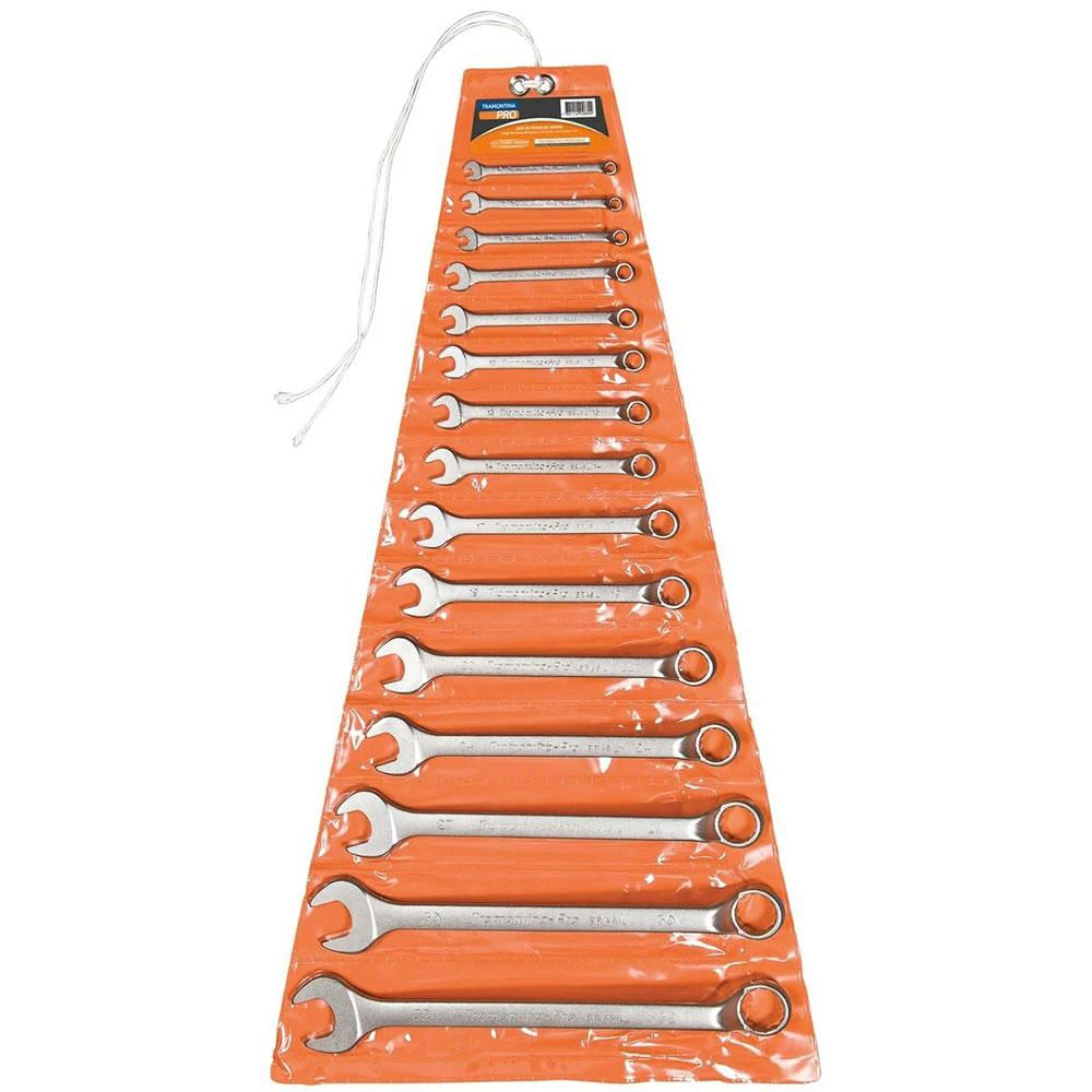 Jogo Chave Combinada Tramontina-Pro 44660/215 6Mm X 32Mm Com 15 Peças
