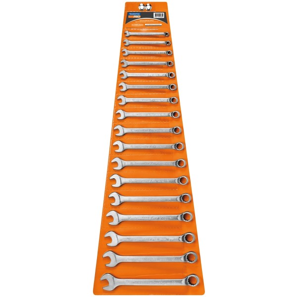 Encontraproduto.com.br - Jogo de Chave Combinada 6 a 22mm com 17 peças 44660/217 Tramontina Pro