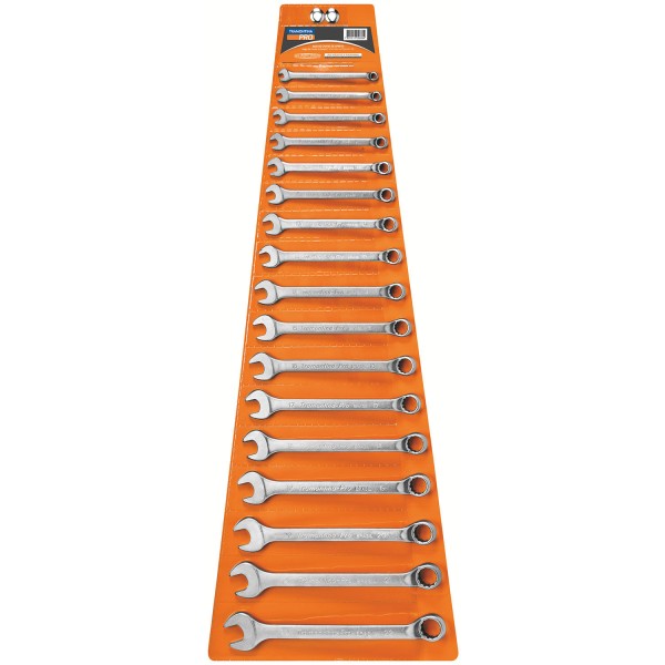 Encontraproduto.com.br - Jogo de Chave Combinada 6 a 22mm com 17 peças 44660/217 Tramontina Pro