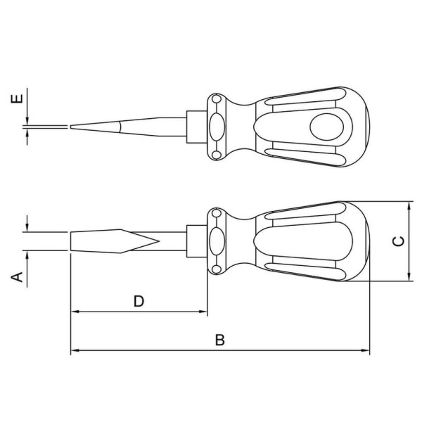 Encontraproduto.com.br - CHAVE FENDA TOCO P. CHATA 8X38 PRO