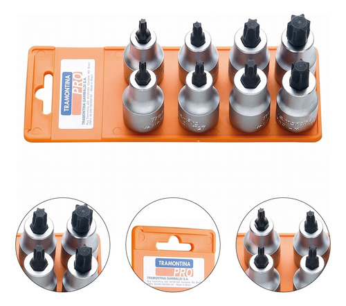 Encontraproduto.com.br - Jogo de Soquete Tramontina-PRO 44844/508 encaixe 1/2