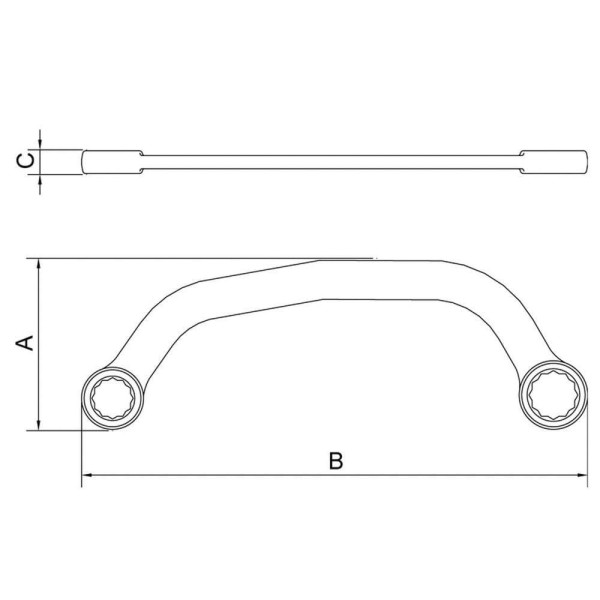 Encontraproduto.com.br - Chave Meia-Lua 11x13 mm Tramontina PRO