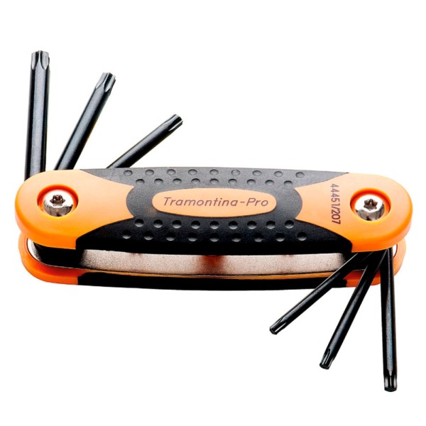 Encontraproduto.com.br - Jogo de Chave Torx com Armação T10-T40 7 Peças 44451/207 - Tramontina Pro