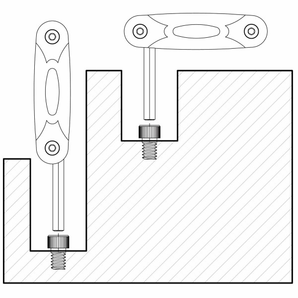Encontraproduto.com.br - Jogo de Chave Torx com Armação T10-T40 7 Peças 44451/207 - Tramontina Pro