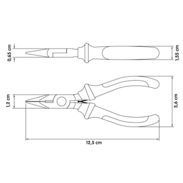 Alicate Meia Cana Tramontina Pro 5” - 44071/101