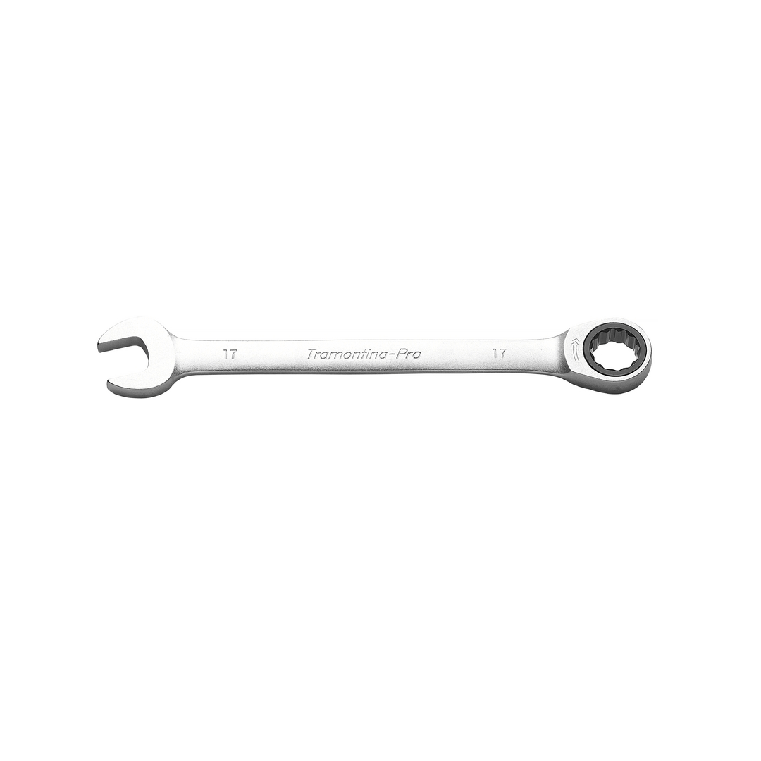Encontraproduto.com.br - Chave Combinada Tramontina-Pro 44652/117 Plana Com Catraca 17Mm