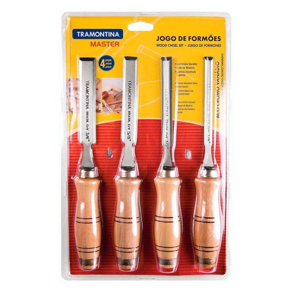 Encontraproduto.com.br - Formão Jogo 4pcs Tramontina
