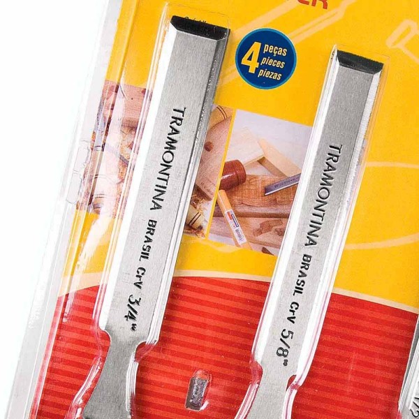 Encontraproduto.com.br - Formão Jogo 4pcs Tramontina