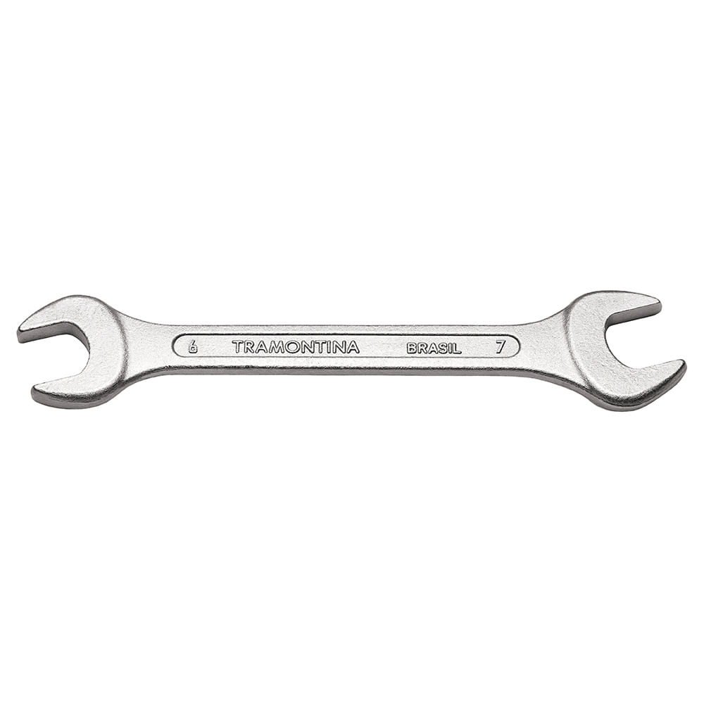 Encontraproduto.com.br - Chave Fixa 6x7 mm Tramontina Basic com Corpo em Aço Especial Cromado
