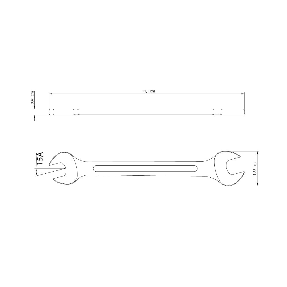 Encontraproduto.com.br - Chave Fixa 6x7 mm Tramontina Basic com Corpo em Aço Especial Cromado