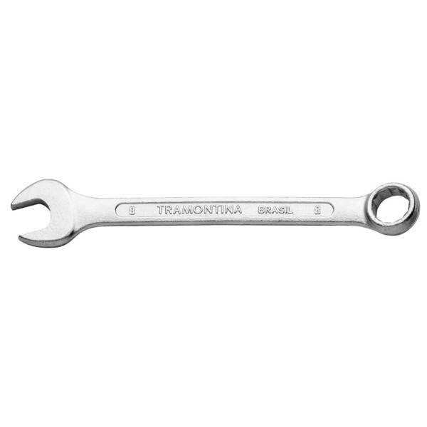Encontraproduto.com.br - Chave Combinada 8 mm Tramontina Basic com Corpo em Aço Especial Cromado