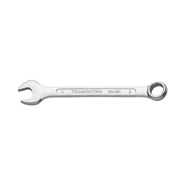 Encontraproduto.com.br - Chave Combinada 8 mm Tramontina Basic com Corpo em Aço Especial Cromado