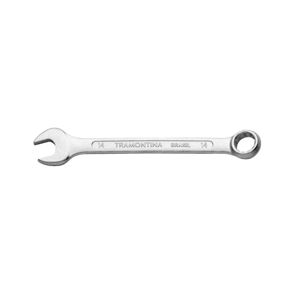 Chave Combinada 14 mm Tramontina Basic com Corpo em Aço Especial Cromado