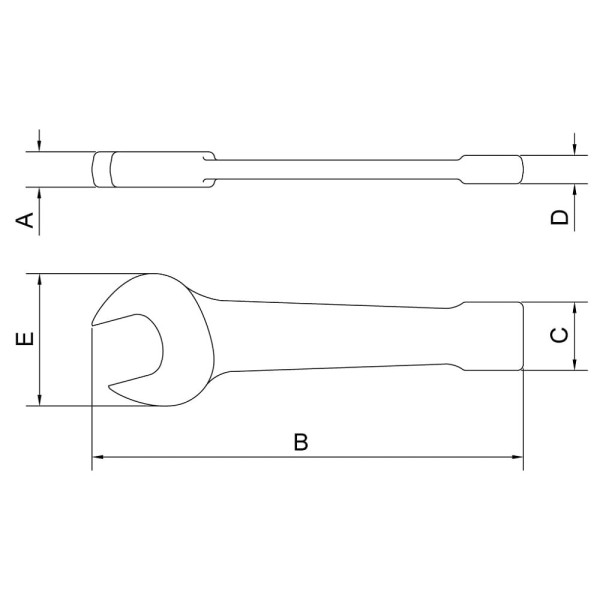 Encontraproduto.com.br - Chave Fixa Tramontina M 030MM de Bater Profissional 44628030