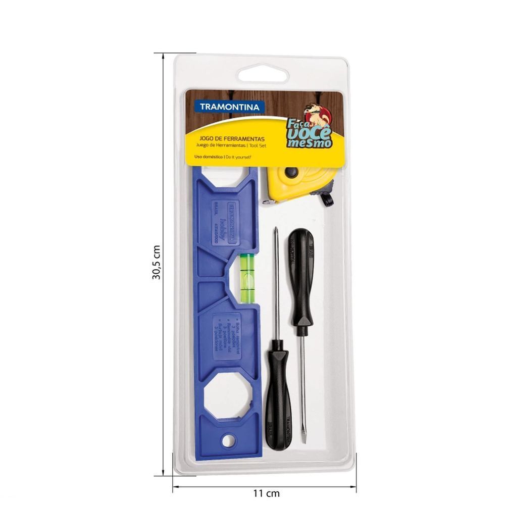 Encontraproduto.com.br - Kit de Ferramentas Tramontina com 4 Peças - TRAMONTINA