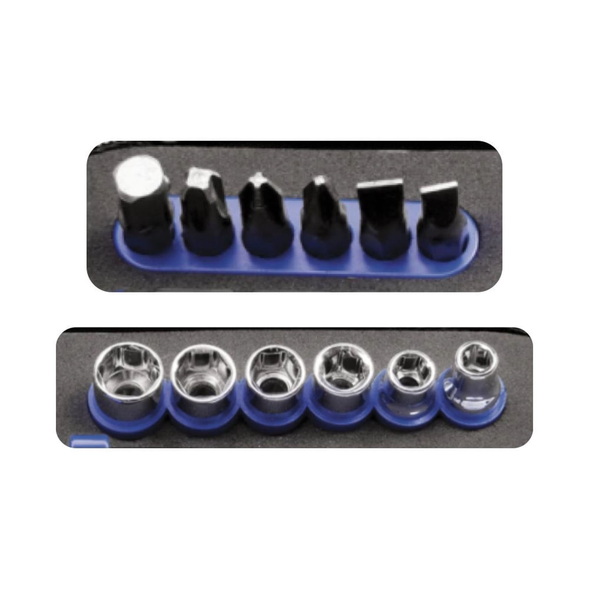 Encontraproduto.com.br - Estojo com Soquetes e Ponteiras 14pçs - Tramontina