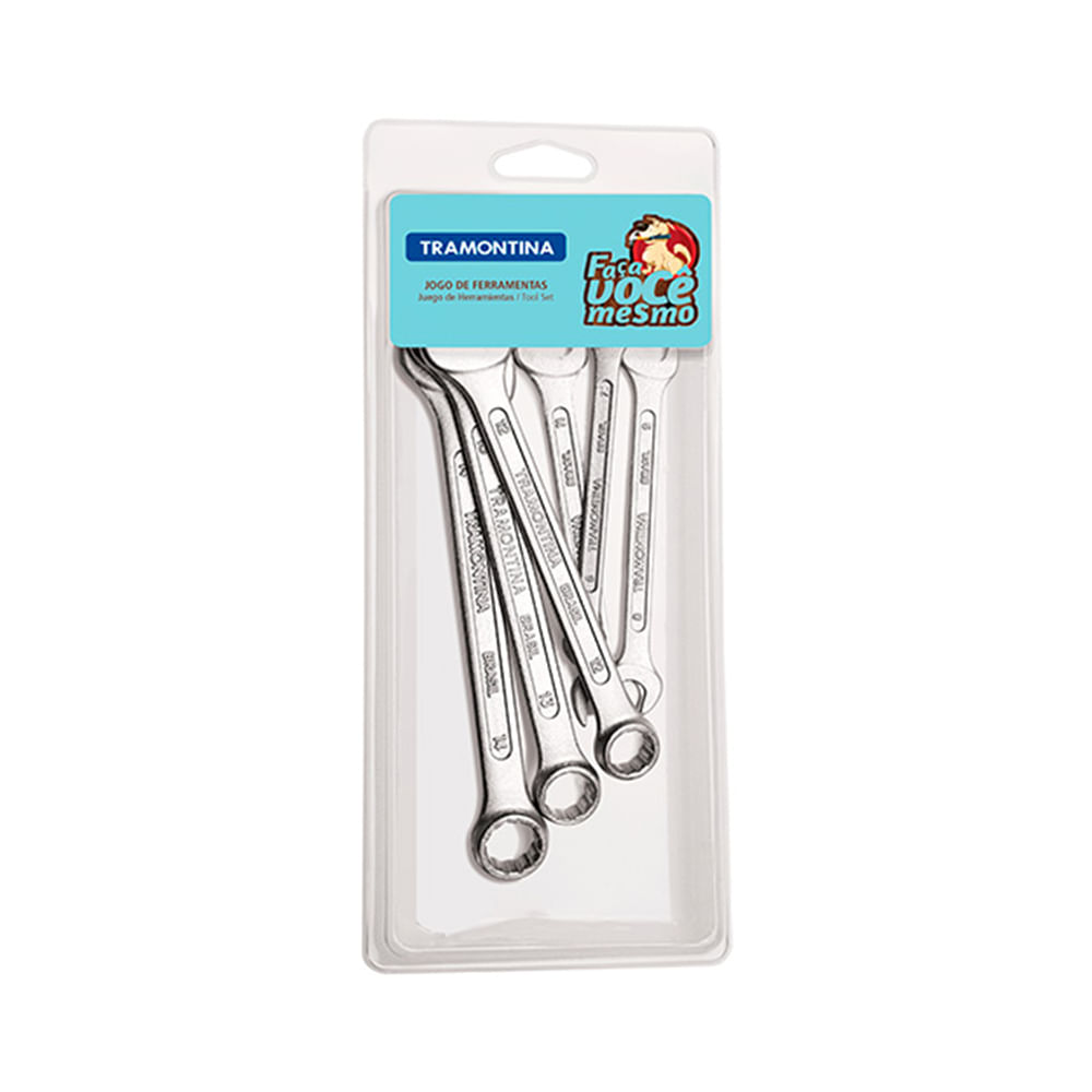 Encontraproduto.com.br - Kit com 3 Chaves Fixas e 3 Chaves Combinadas