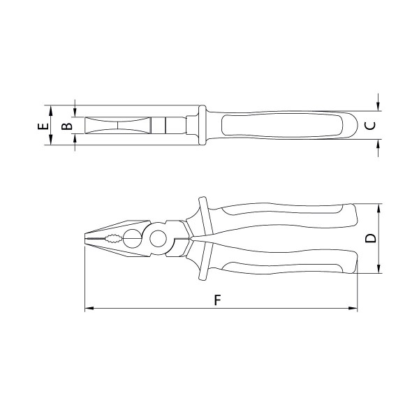 Encontraproduto.com.br - Alicate Universal 8” Tramontina-Pro 44300/028 Isolado IEC 60900