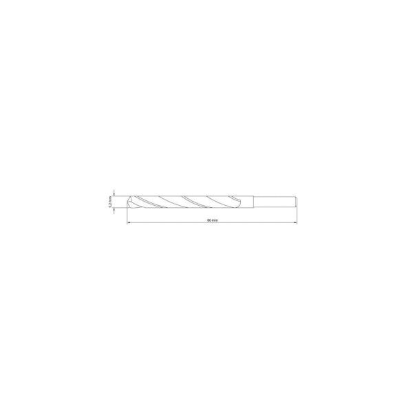 Encontraproduto.com.br - Broca para Aço 5,2x86 mm Tramontina Master em Aço Rápido HSS DIN 338