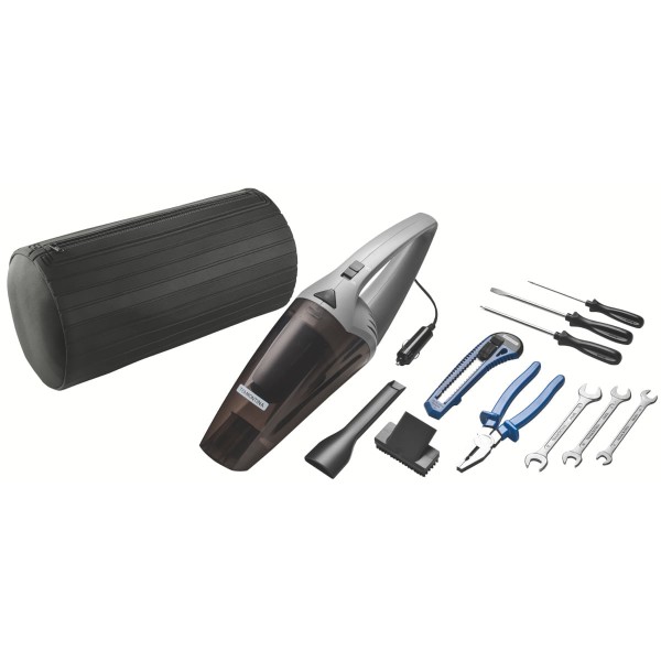 Encontraproduto.com.br - Kit de Ferramentas Tramontina Ideal para Carro com Aspirador de Pó Portátil 70 W 12 V 9 peças