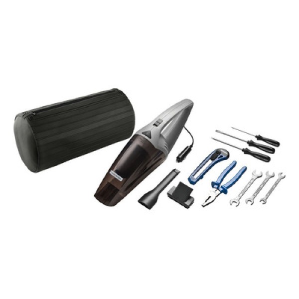 Encontraproduto.com.br - Kit de Ferramentas Tramontina Ideal para Carro com Aspirador de Pó Portátil 70 W 12 V 9 peças