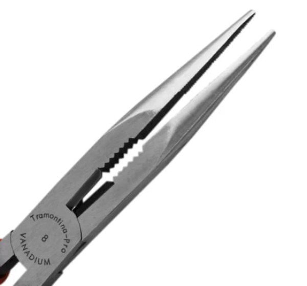 Encontraproduto.com.br - Alicate Meia Cana - Bico Longo Reto Isolado 1.000 V 8