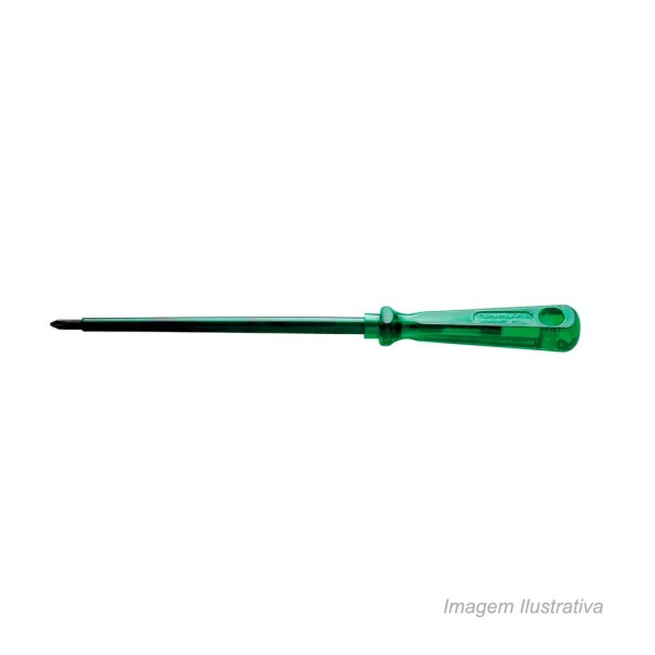 Encontraproduto.com.br - Chave de fenda isolada ponta cruzada 5/16 10 verde - trmontina