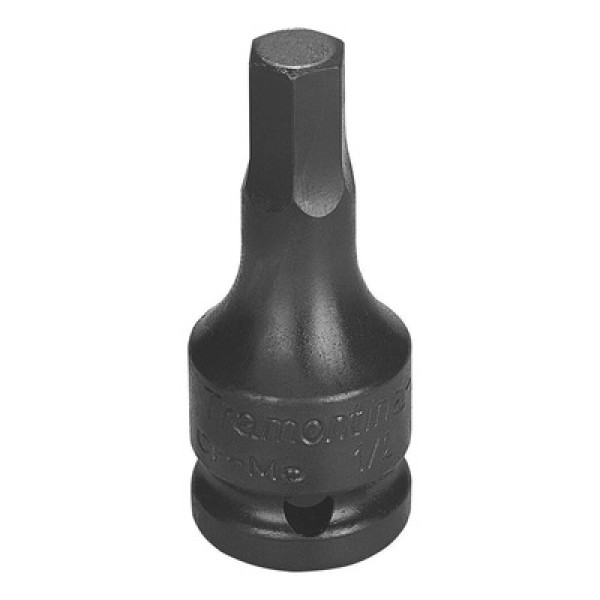 Encontraproduto.com.br - Soquete De Impacto Ponta Hexagopnal Em Aço Cromo Molibdênio 12 Mm - Encaixe 1/2'' Tramontina