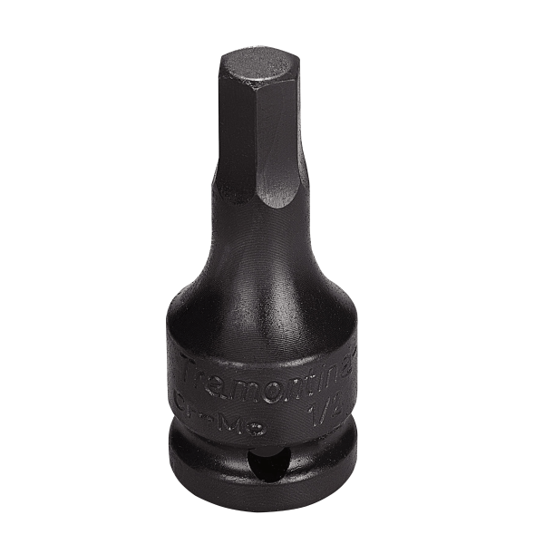 Encontraproduto.com.br - Soquete De Impacto Ponta Hexagopnal Em Aço Cromo Molibdênio 12 Mm - Encaixe 1/2'' Tramontina