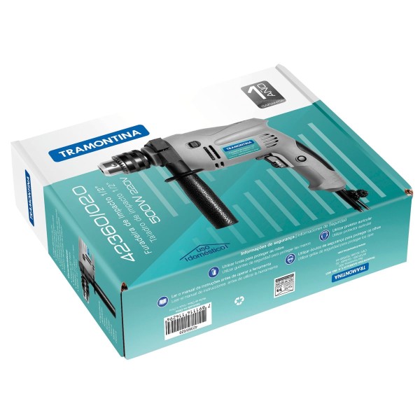 Encontraproduto.com.br - Furadeira de Impacto 500W 1/2