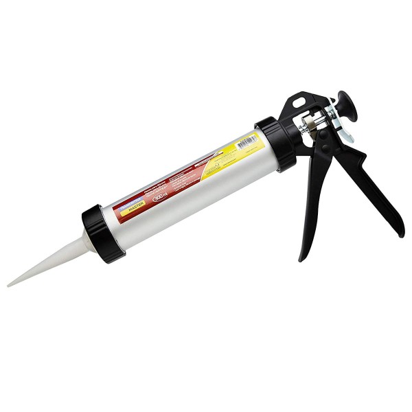Encontraproduto.com.br - Pistola Aplicadora de Silicone 300 ml Tramontina MASTER com Tubo em Alumínio