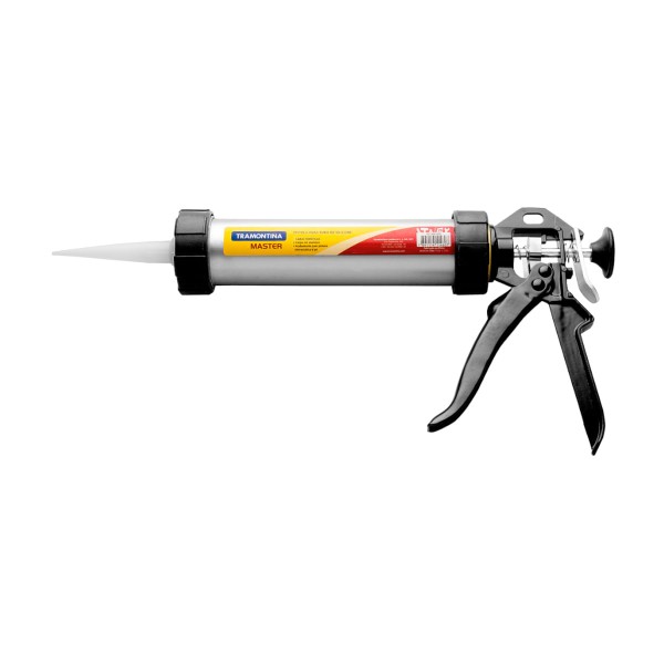 Encontraproduto.com.br - Pistola Aplicadora de Silicone 300 ml Tramontina MASTER com Tubo em Alumínio