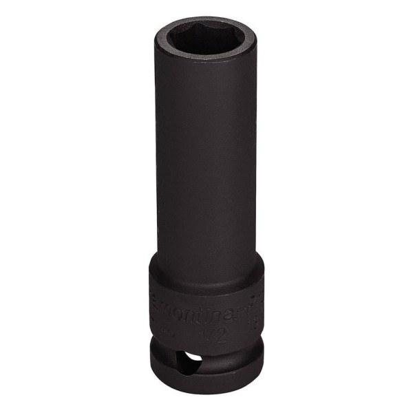 Soquete De Impacto Sextavado Longo Em Aço Cromo Molibdênio 18 Mm - Encaixe 1/2'' Tramontina