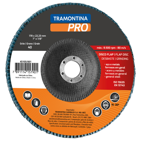 Encontraproduto.com.br - DISCO FLAP 7 GRAO 120 45105004 PRO